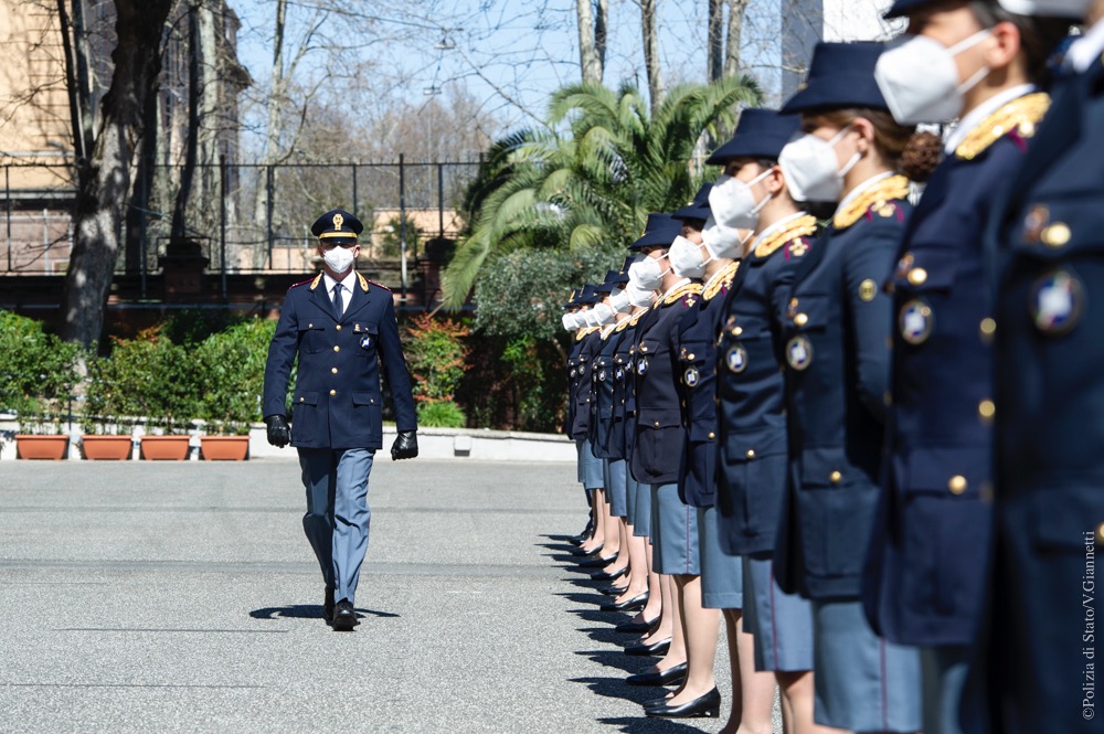 La cerimonia del giuramento commissari del 109° corso