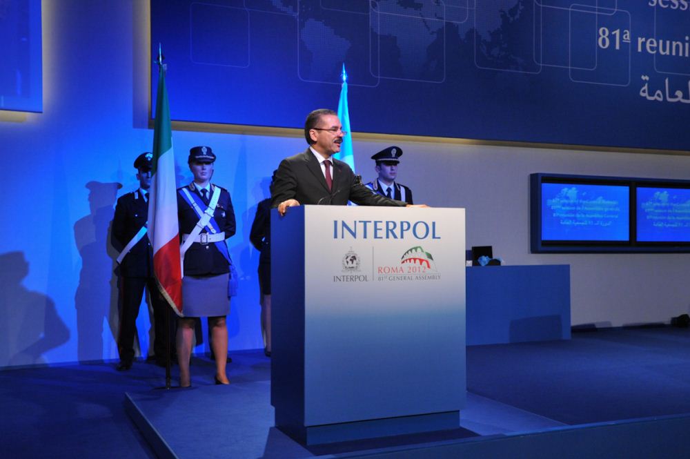 Momenti della cerimonia di chiusura dell'81^ Assemblea Interpol - Il segretario Ronald K. Noble