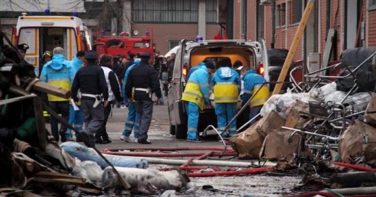 rogo nella fabbrica cinese a Prato